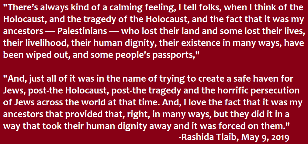 MsClitoris's tweet photo. @Milbank Read the quote. At best, she's patting herself on the back for Palestinians' opportunity to selflessly (though they complained later and turned to terrorism) "give" the Jews a haven. At worst, she' promoting the Holocaust as a good and beneficial event. https://t.co/bggazuR6N1