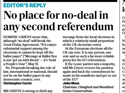 ESTheReader's tweet photo. In today's letters: Does no deal have a place in a second referendum? Our editor @George_Osborne replies
https://t.co/3Z5N5BdWeF https://t.co/2eQmxs418L