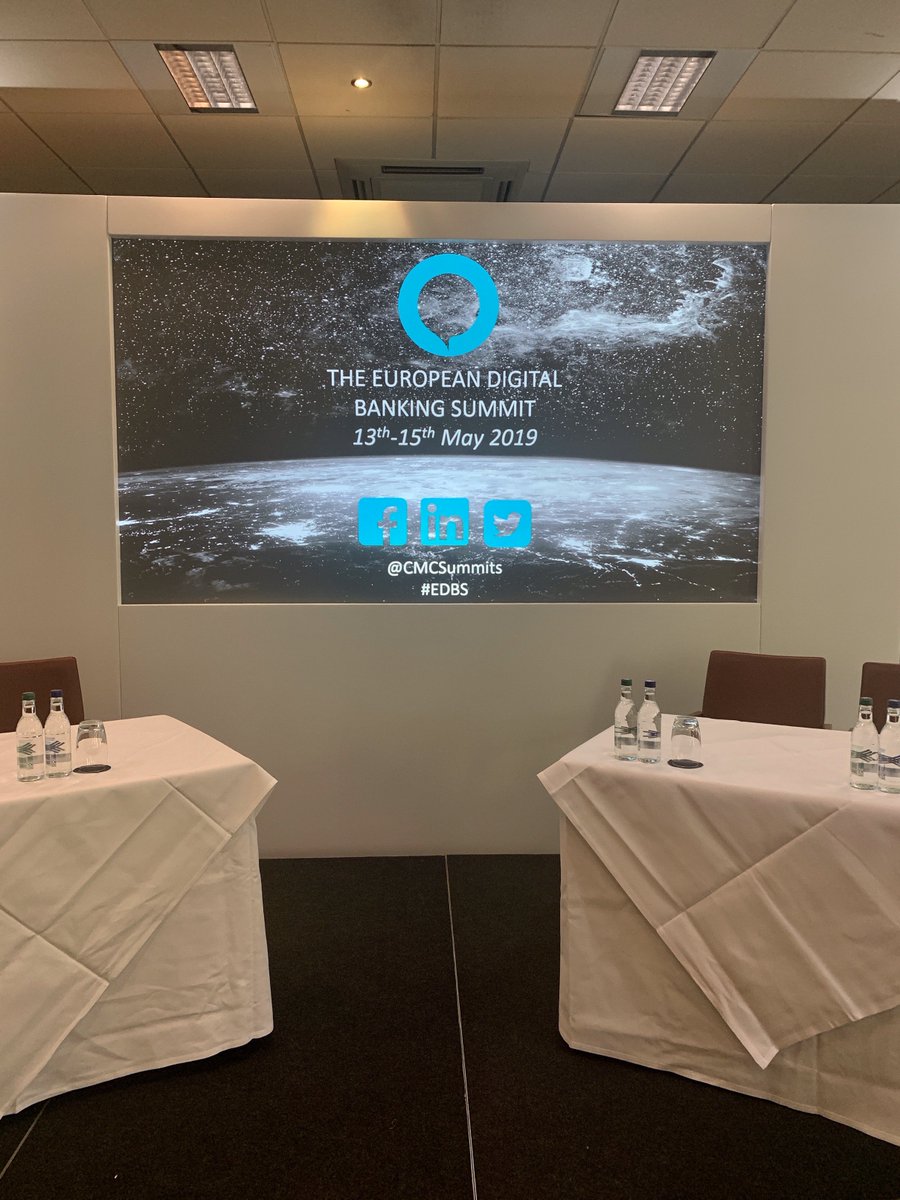 CMCInsights's tweet photo. Looking forward to welcoming all our Guests and Partners of the European Digital Banking Summit! We're all set up and ready to go...not long now!

#EDBS #CMC #summit #digitalbanking https://t.co/YAJecbbW0H