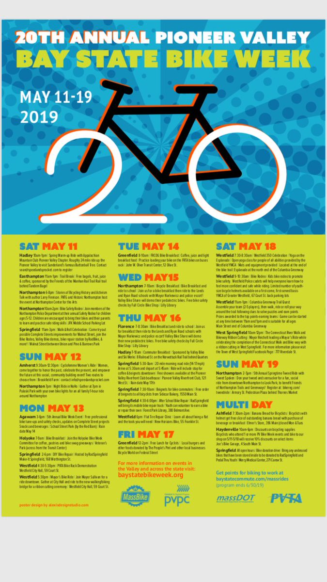 Agawam_Engineer's tweet photo. Unfortunately due to the weather, Agawam’s Bike Week event has been postponed. Future event date to be scheduled later this summer.  Additional information on events in the area can be found on the website: https://t.co/iricW9qVvz https://t.co/VCDfnIzPuw