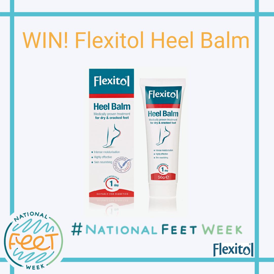 NatFeetWeek's tweet photo. Its our first comp of the night and thanks to our friends at @FlexitolUK we have 10 tubes of their amazing Heel Balm up for grabs. RT &amp; Follow @FlexitolUK and @NatFeetWeek to enter #NationalFeetWeek https://t.co/A02TvVovWw