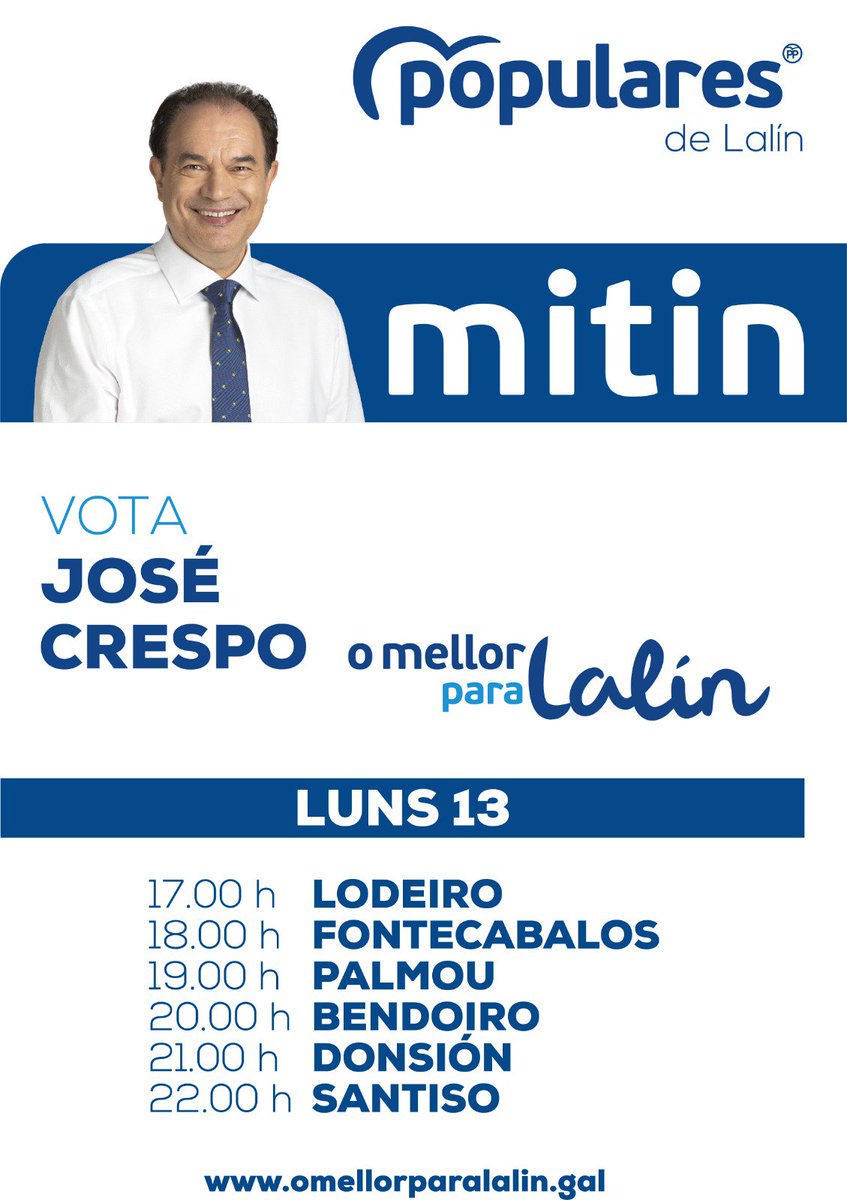 Hoxe toca unha intensa tarde de mitins polo rural. #omellorparaLalín