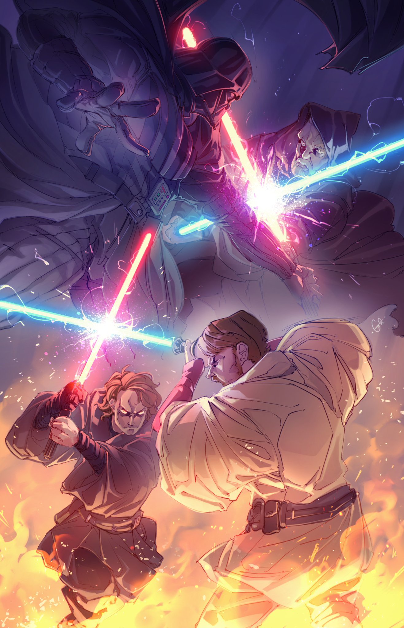 Anakin Contro Obi Wan Arte Obi Wan Kenobi Stagione 1: La Recensione