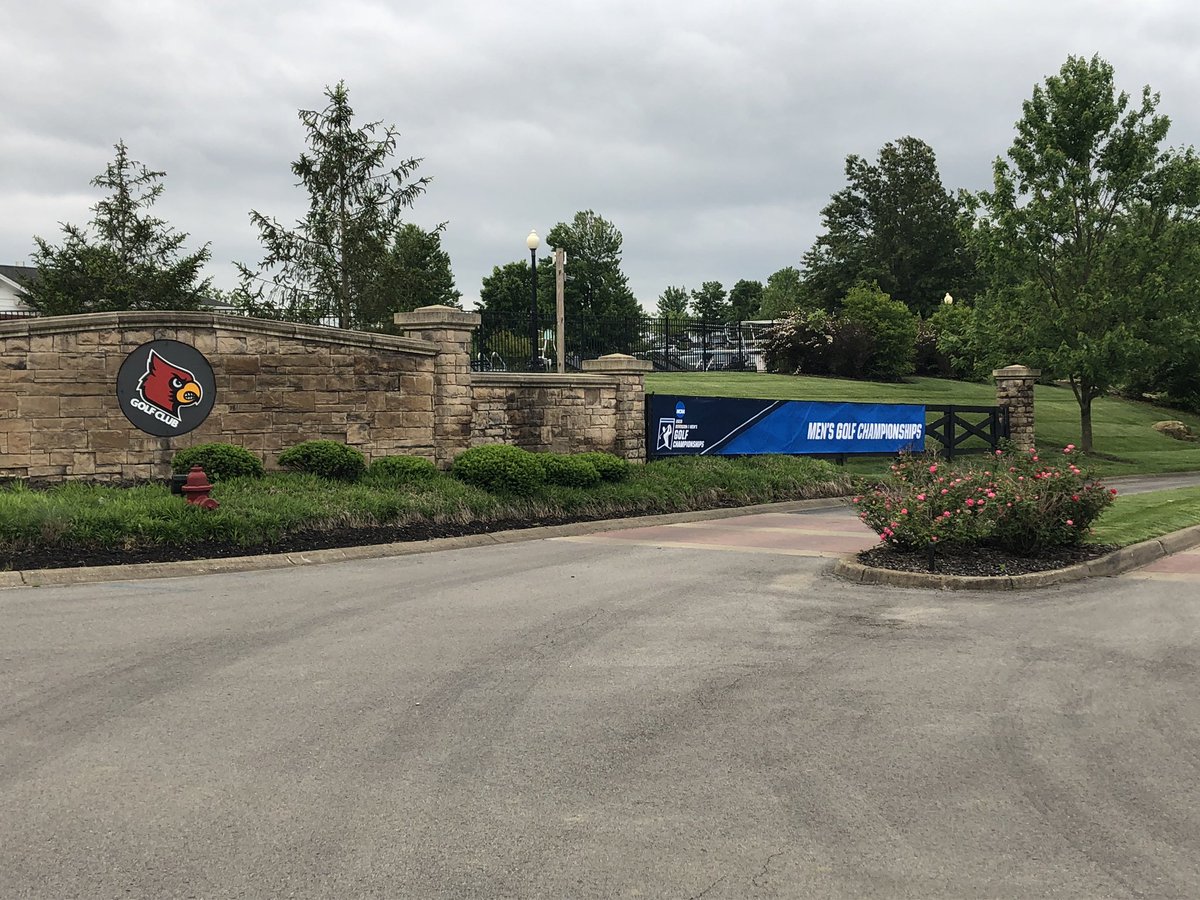 AStateMGolf's tweet photo. We’re officially underway at the University of Louisville Golf Club. #WolvesUp #NCAAGolf https://t.co/q2J3M3mzdr