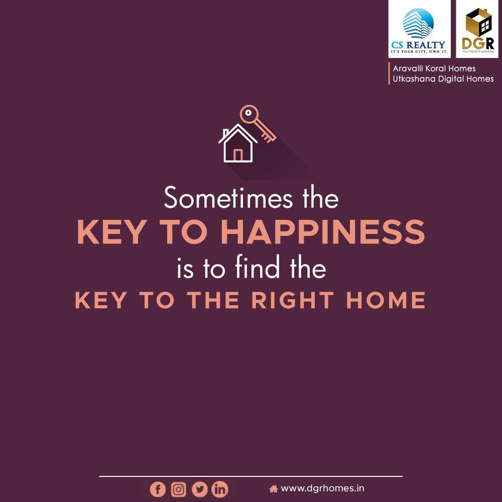 dgrhom's tweet photo. Sometimes the KEY to Happiness is to find the KEY to the right HOME. #MondayMotivation
#Dgrhomes #MondayMotivation #CSRealty #DelhiGurgaonRealtors #2Bhk #3Bhk #4bhk #Utkashanadigitalhomes #AravalliKoral #Mandimetro #followdgr #terracegarden #Realestategoals #realestate https://t.co/sMSdDgdLFm