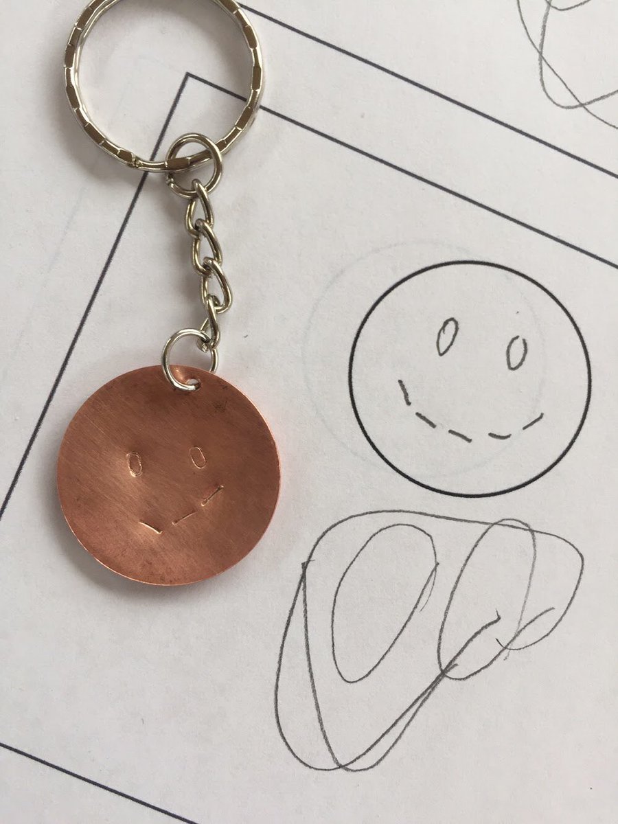 DesignEducate's tweet photo. Jewellery making session progress! Beautiful copper work 🔨 https://t.co/G52MYfiMOZ