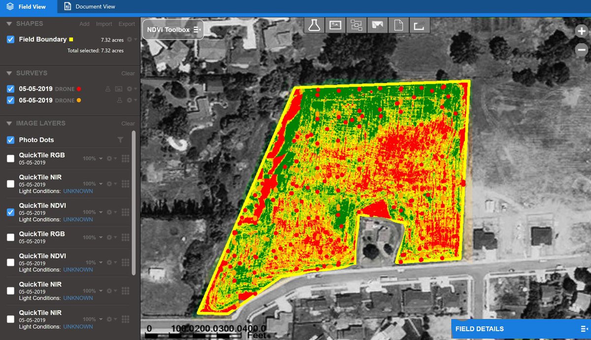 Analyzing NDVI data for an alfalfa field. Helping growers with wheat 🌾, corn 🌽, vineyards 🍇, hops 🍺 and more, gain actionable data. #agriculture #agribusiness #agtech #precisionag #sentera #phantom4pro #WallaWalla #WallaWallaWine #wallawallavalley