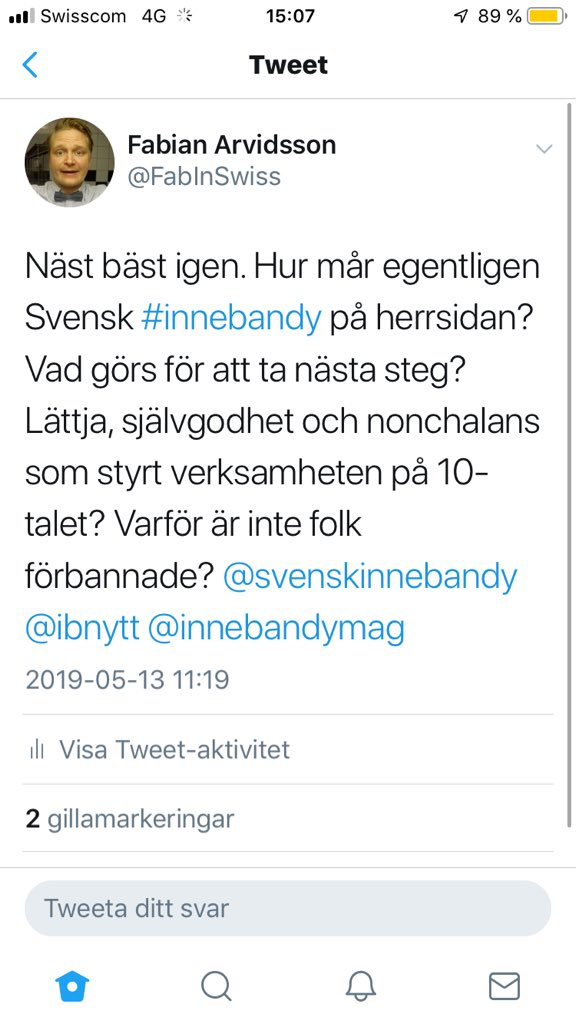 FabInSwiss's tweet photo. Anser mig nu mera vara en del av redaktionen på @innebandymag: https://t.co/8938LrRbbG