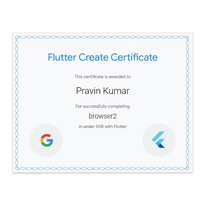 pravindia1996's tweet image. Flutter Create Certificate and Badge 

#FlutterCreate #appdevelopment