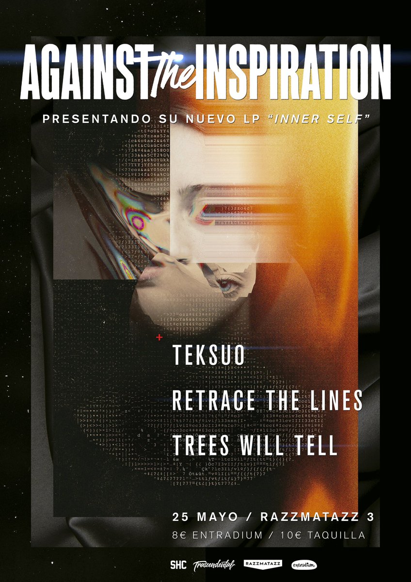 🍂 BARCELONA 🍂

El 25 de Mayo estaremos tocando en la presentación del nuevo LP de <a href="/AtiBandBCN/">Against The Inspiration</a> en Razz 3. También nos acompañaran <a href="/TeksuoBand/">Teksuo</a> y <a href="/RetraceTheLines/">Retrace The Lines</a>.

Apertura de puertas: 18:30h

Anticipada (entradium): 8€
Taquilla: 10€