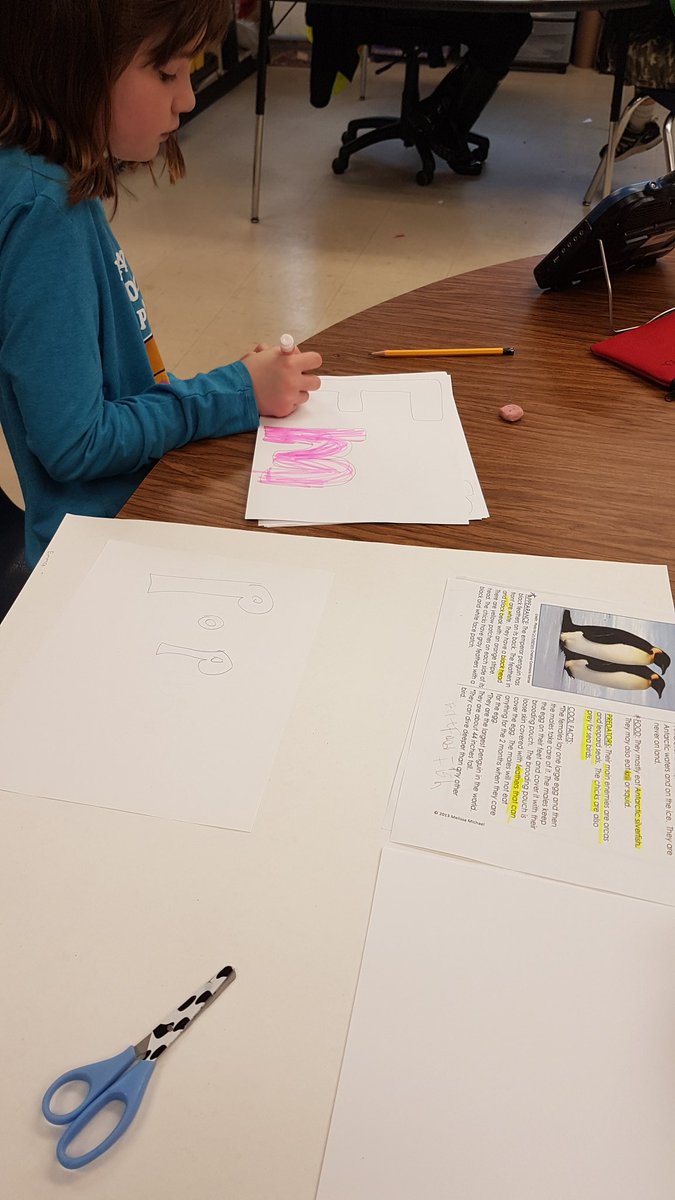 SPSGAINS's tweet photo. Working on our Penguin project. https://t.co/in25OmLQx6