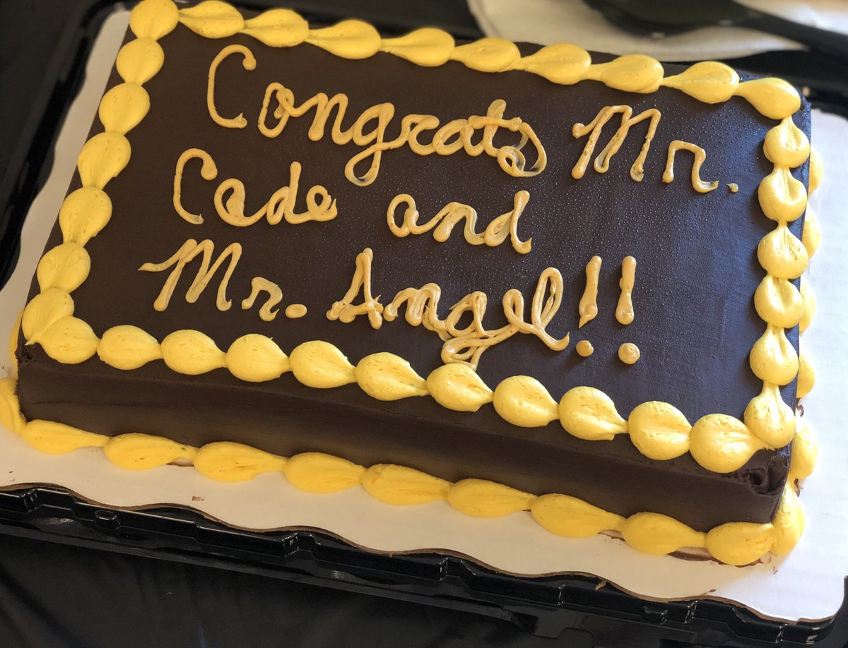 Such a fun graduation party for our <a href="/NHSCadet/">Cadet NHS</a> teachers today! 🎓
We’ve had such a great year with Mr. Cade and Mr. Angel and we will miss them so much! Thanks for being part of our @Area53Carver family this year and GOOD LUCK in all that you do! ✨