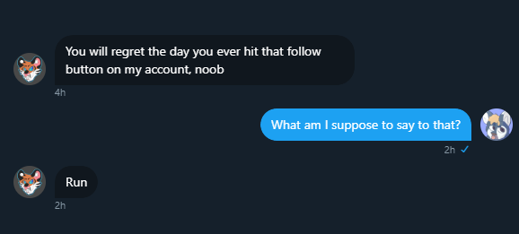 FurcanaServer's tweet photo. My DMs are weird https://t.co/TkwAweEkAX