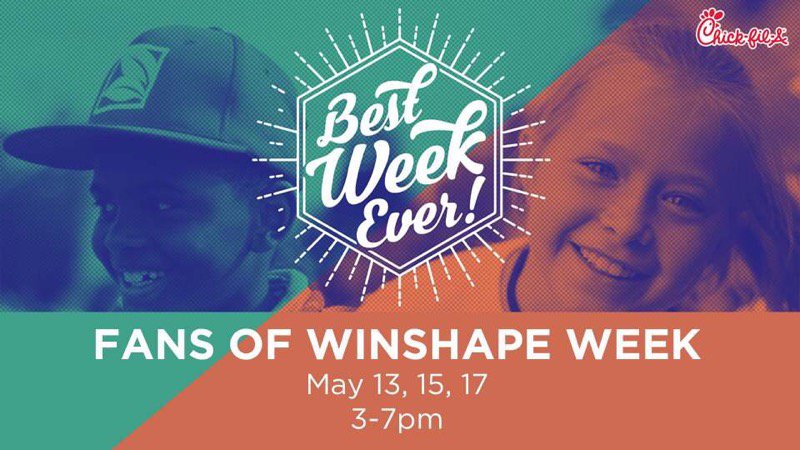 Hey Winshape Friends Join us for Fans of Winshape week!  Check out our recent  Facebook ( Chick-fil-A Magnolia Ave.)  or Instagram (<a href="/cfamagnolia/">Chick-fil-A Magnolia</a>) post for more information on some sweet treats!