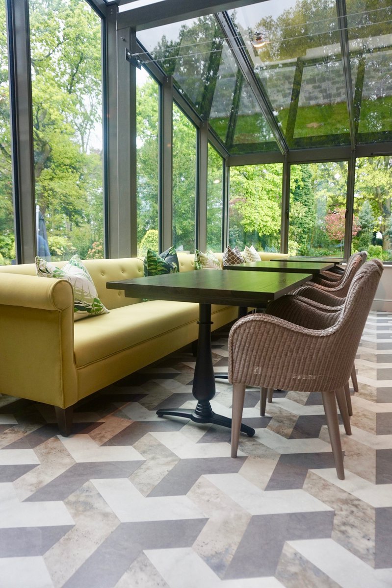 Excited to have finished The Garden Room at Moxhull <a href="/MoxhullHall1/">Moxhull Hall</a>, lovely furniture from Vincent Shepphard and Jamesons <a href="/jamesonseating/">Jameson Seating</a> ... looking forward to photos of the next wedding... # wedding venue #hotel #bride #garden room #wedding