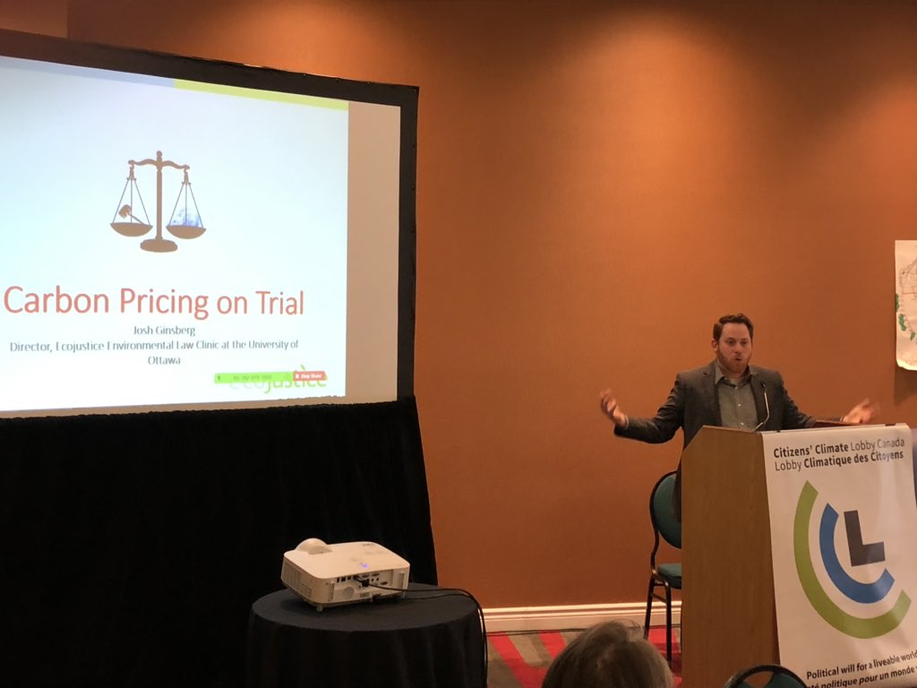 MaryBlakeB's tweet photo. John Ginsberg from @ecojustice_ca is here to talk about the recent Saskatchewan ruling on carbon pricing! #MakeTomorrow #Canada #CdnPoli @CitizensLobbyCa https://t.co/xKAv0yzaSa