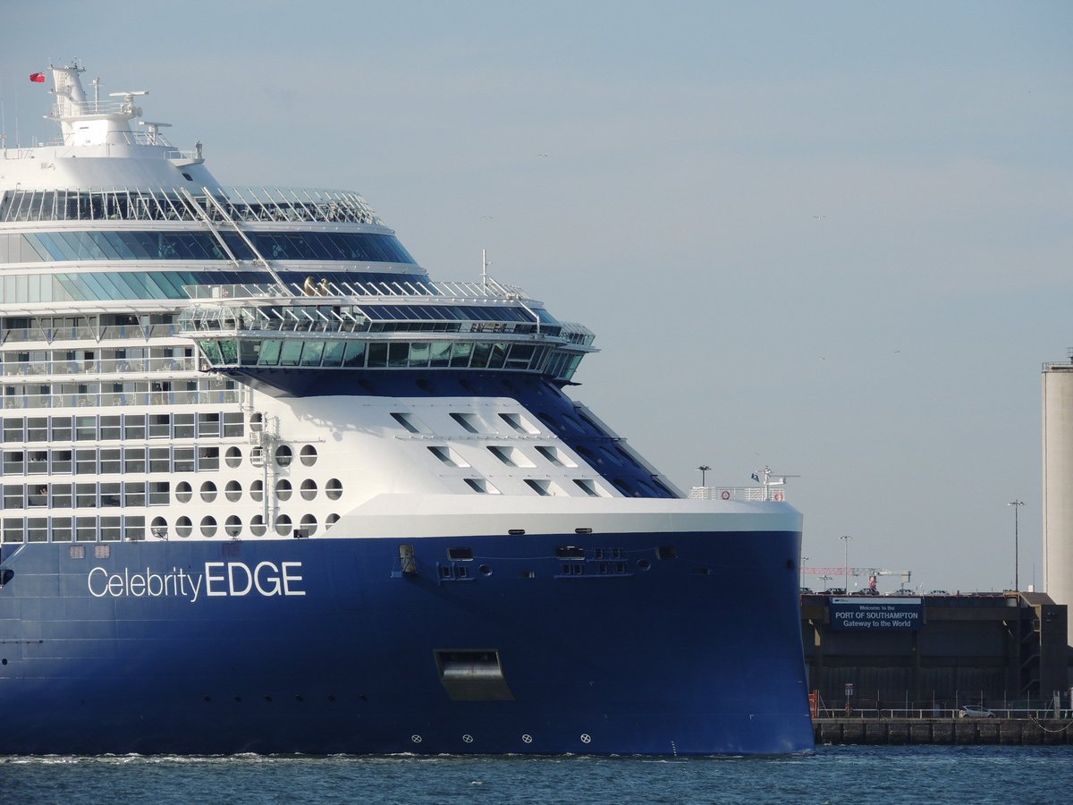 linerlovers's tweet photo. @CelebrityCruise @CelebrityUK Edge sailing on her showcase from sunny but cold @ABPSouthampton https://t.co/IjnmB9W8cM