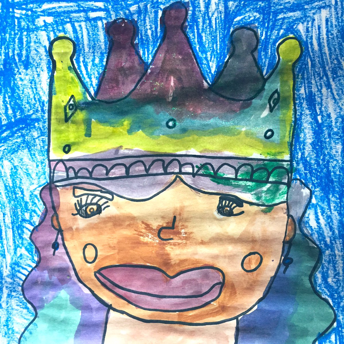 HodgeRoadArt's tweet photo. Some of the 1st grade Royal Self-Portraits are complete. 👑 #mixedmedia #king #queen https://t.co/ysFpq4WfeY