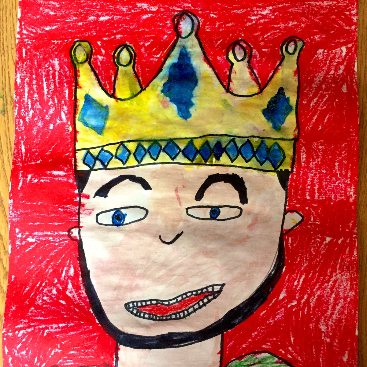 HodgeRoadArt's tweet photo. Some of the 1st grade Royal Self-Portraits are complete. 👑 #mixedmedia #king #queen https://t.co/ysFpq4WfeY