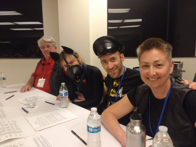 This brilliant panel of folk were the Judges of The Pony Show  (from the LA Pony and Critter Club who