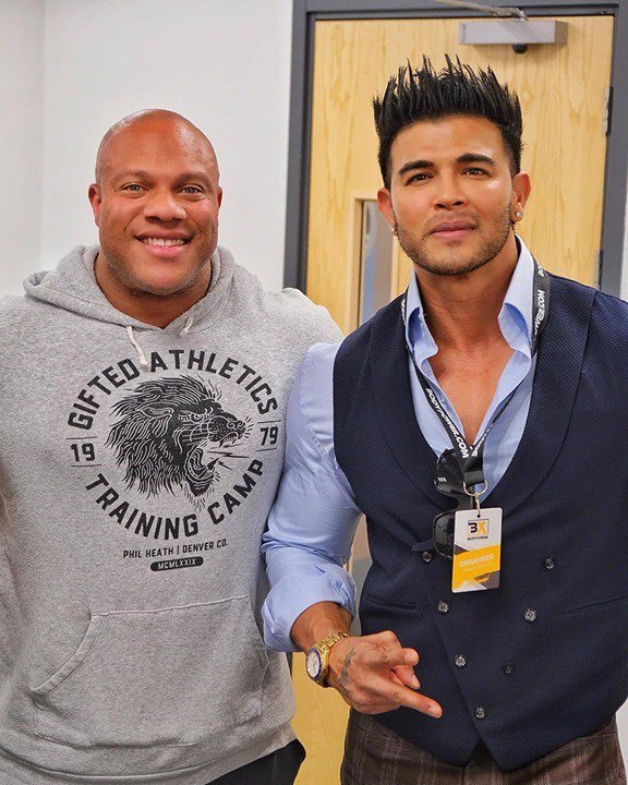 Phil Heath @philheath and Sahil Khan 