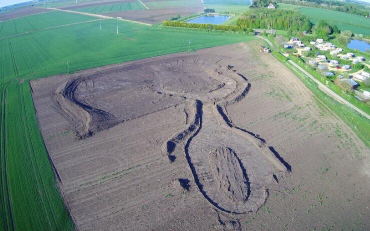 New Fishing lake in Cambridge started ...early days looking good! #fishing #landscape #recreation
