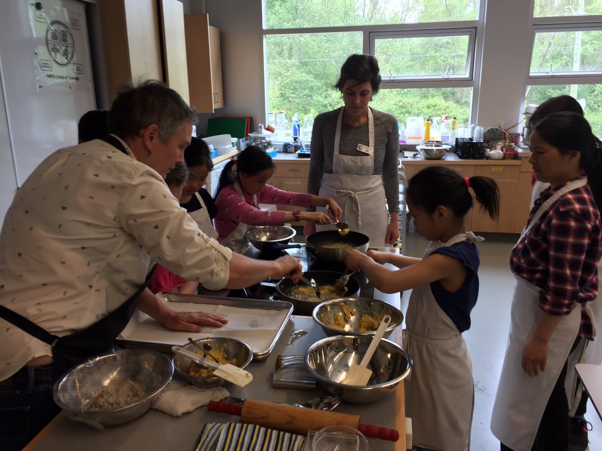 RosePointSchool's tweet image. Celebrating #blackhistoryandculture this week.  Douglas Fir gr 4 Community making Kabalagala (banana fritter) to share with Maple Kindergarten Community.  Thanks to our very own Chef Ruth for engaging students in cultural learnings.  #vsb39 @VSB39