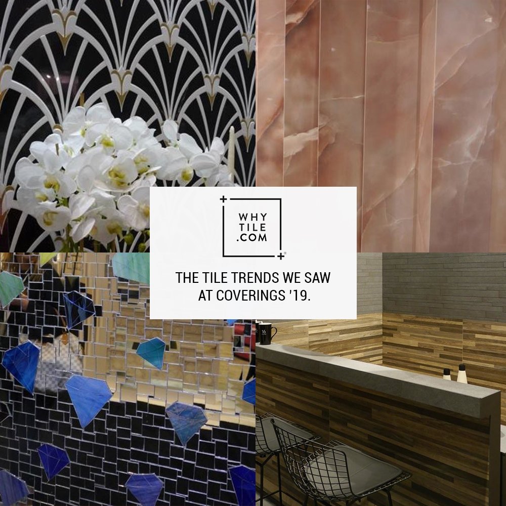 WhyTile's tweet photo. #Whytile's predictions for tile trends leading up to #Coverings19 included #woodlooks, #geometrictile, #patternplay, #darkmarble, #gaugedporcelain, #floral and #leaftile, #mirrortile and #textures. Did our predictions match the trends at the show?
https://t.co/eKpn0ANEnS https://t.co/rnBHoyoiZd