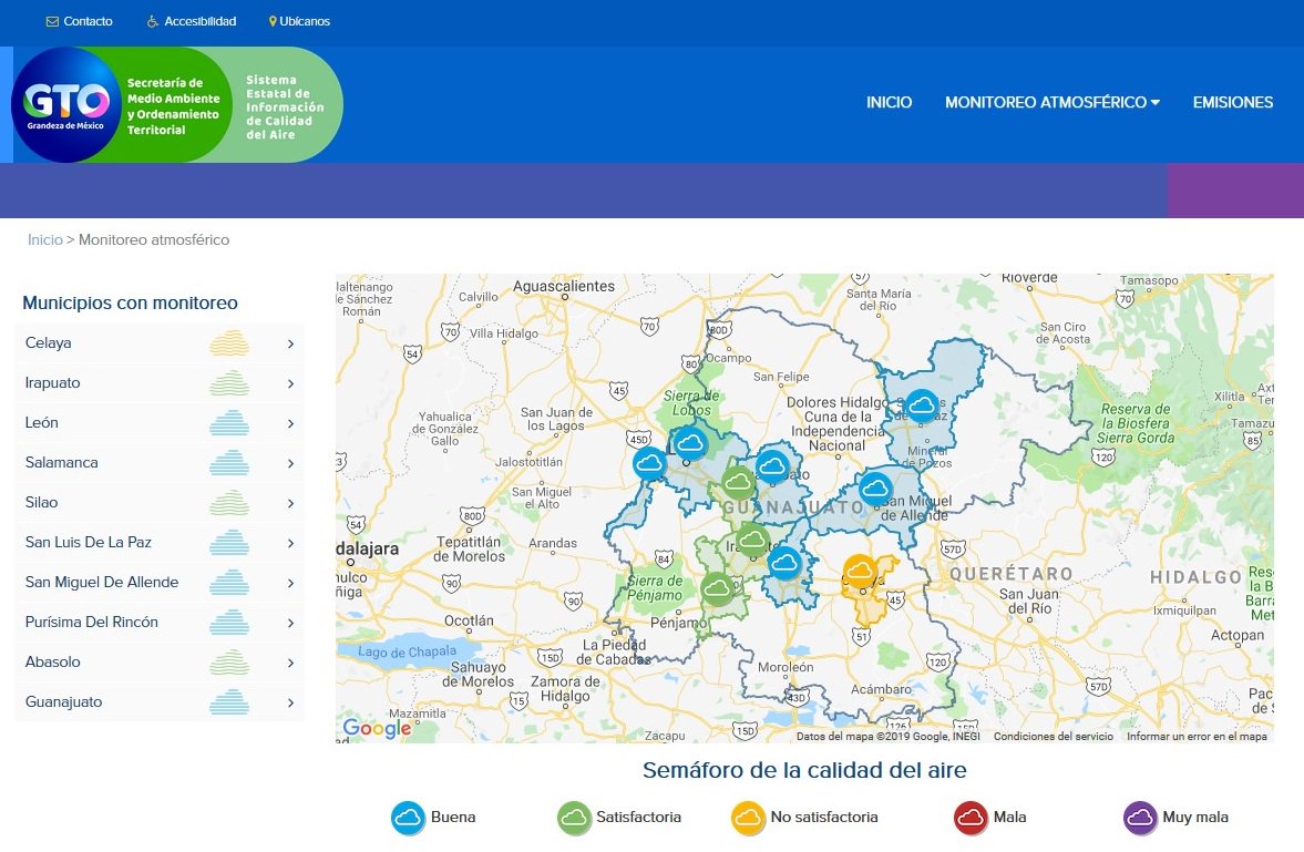 AireGto's tweet photo. 13 mayo 
Conoce la #CalidadDelAire de tu municipio y consulta las recomendaciones: https://t.co/WDvBI5hi6h