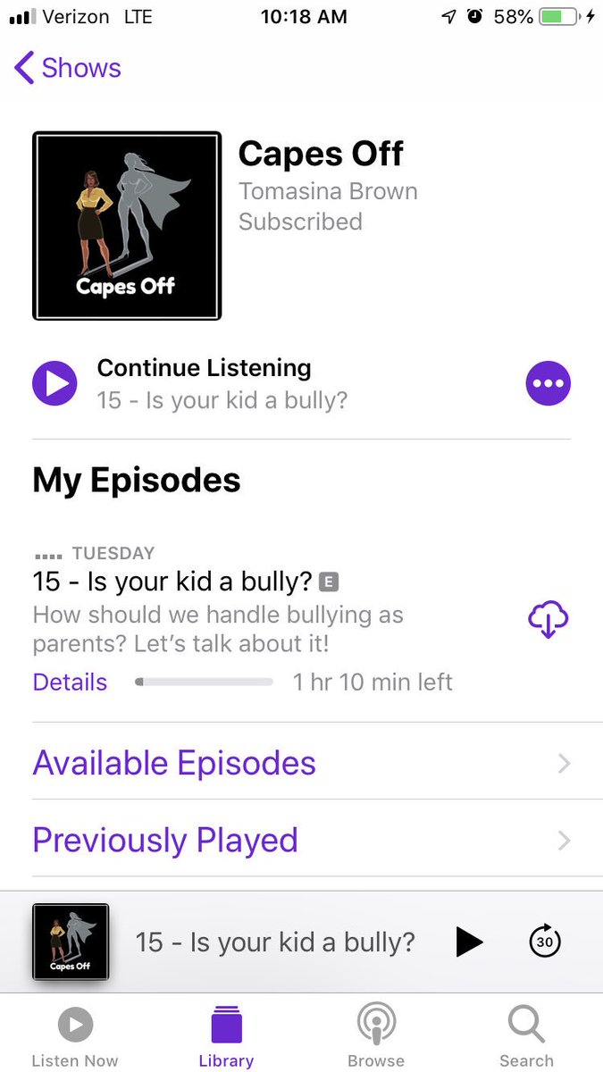 CapesOff's tweet photo. Look who’s on iTunes!! Exciting! #podcasting #podcaster #podcasts #motherhood #MomLife #realmoms #realmom https://t.co/x5GrroVY3O