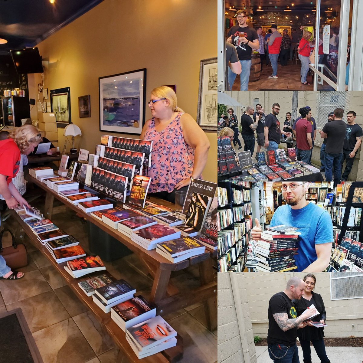 NJMetal's tweet photo. Top 5 Moment From #BeerNFears:

5. Meeting @SlapstickII 
4. Signing a book for The Naked Bacon 
3. Watching @jcwhorrorwriter sign his first book
2. Bird shit on me
1. Great friends for 2 weekends in a row
@ArmandAuthor @cebuda @timmmeyer11 @DanPadavona @todd_keisling @SomerM https://t.co/zYGD3MWSVh