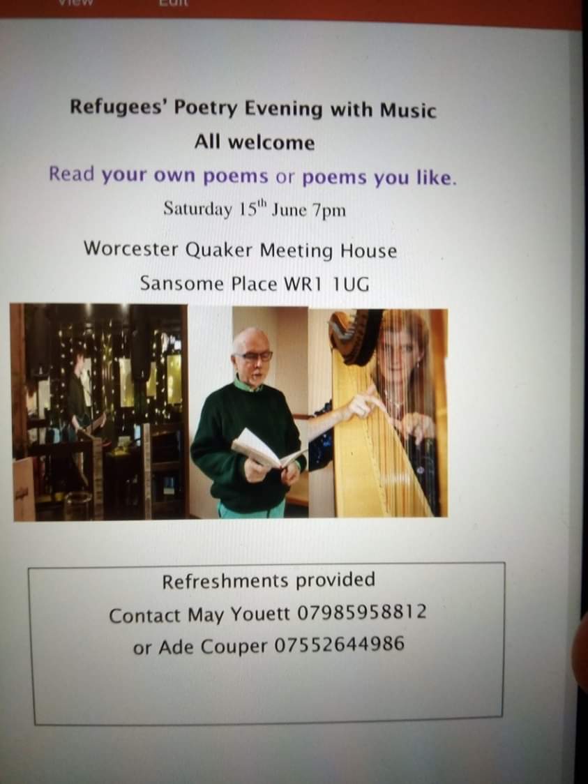 We are jointly organising this event for #RefugeeWeek  on June 15th - if anyone would like to perform, <a href="/akc_0123/">Ade Couper 💙</a> is the person to contact