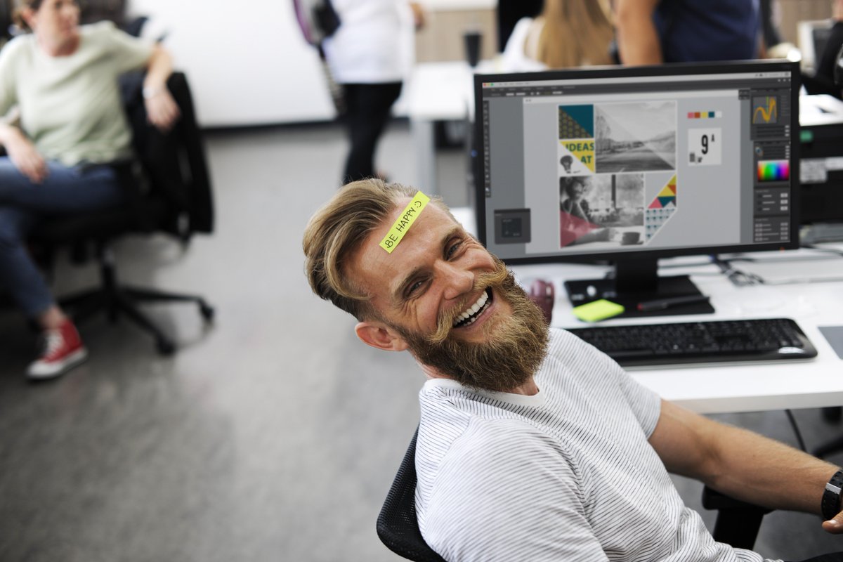 jdabXO's tweet photo. I've used this stock photo guy in so many of my web design projects that I feel I have some sort of unspoken connection with him. He's now been dubbed in our office as #BeardyGuy. 🧔🏽 https://t.co/mex4THMH3H