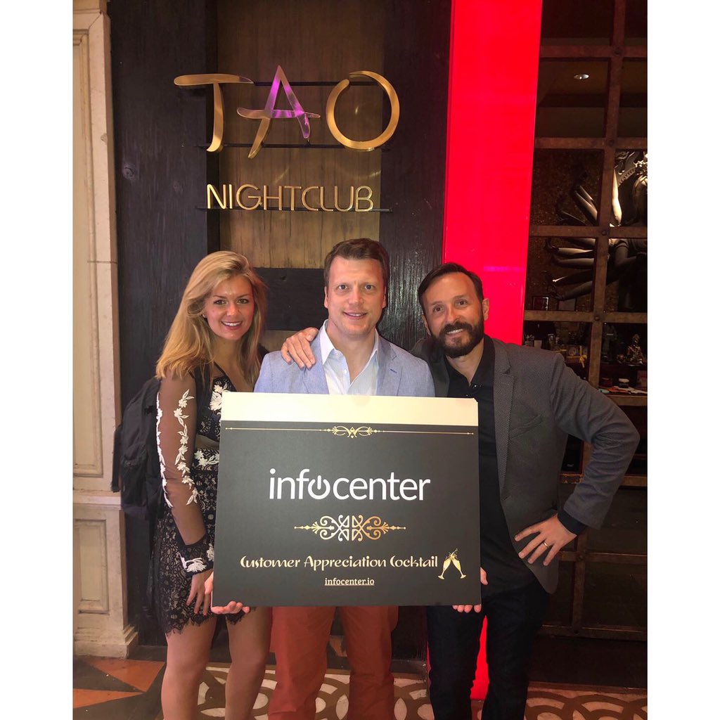 InfocenterIO's tweet image. Great time celebrating with customers and prospects at #InfocenterIO’s Customer Appreciation Party at #Knowledge19. Thanks to all that were able to make it! #K19 #ServiceNow