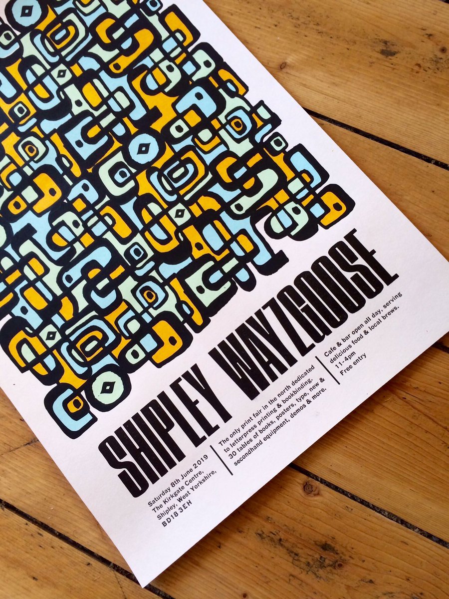 Less than a month to go for the third Shipley Wayzgoose...! Sat 8th June <a href="/kirkgate_centre/">Kirkgate Centre</a> 11-4pm, spread the word!