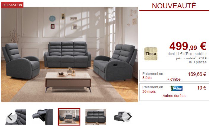 Fauteuil Relax électrique Comparez Et Achetez En Ligne