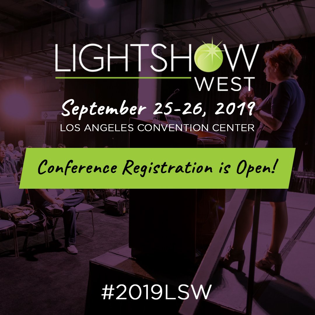 LightShowEvent's tweet photo. #LightShowWest Conference Registration is Open! 20+ Seminars/Workshops in 4 Ed Tracks 🎓: Codes & Compliance, #LightingDesign, #ConnectedTech, Health & #Lighting
.
Learn More & Register - https://t.co/lcXOYv1YH7
.
#2019LSW #lightingcodes #healthlighting #LED https://t.co/YgtIIfFjoh