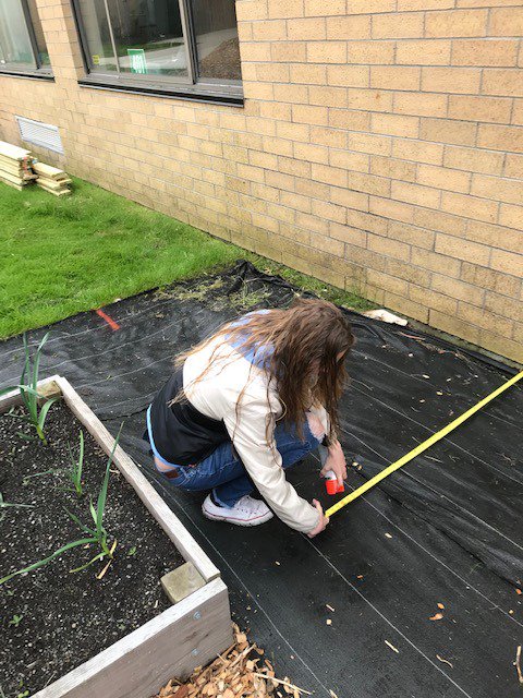 NRTechEd's tweet image. @NRTechEd construction/manufacturing students, digging post holes and laying out fence lines for @NRRedRaider new garden