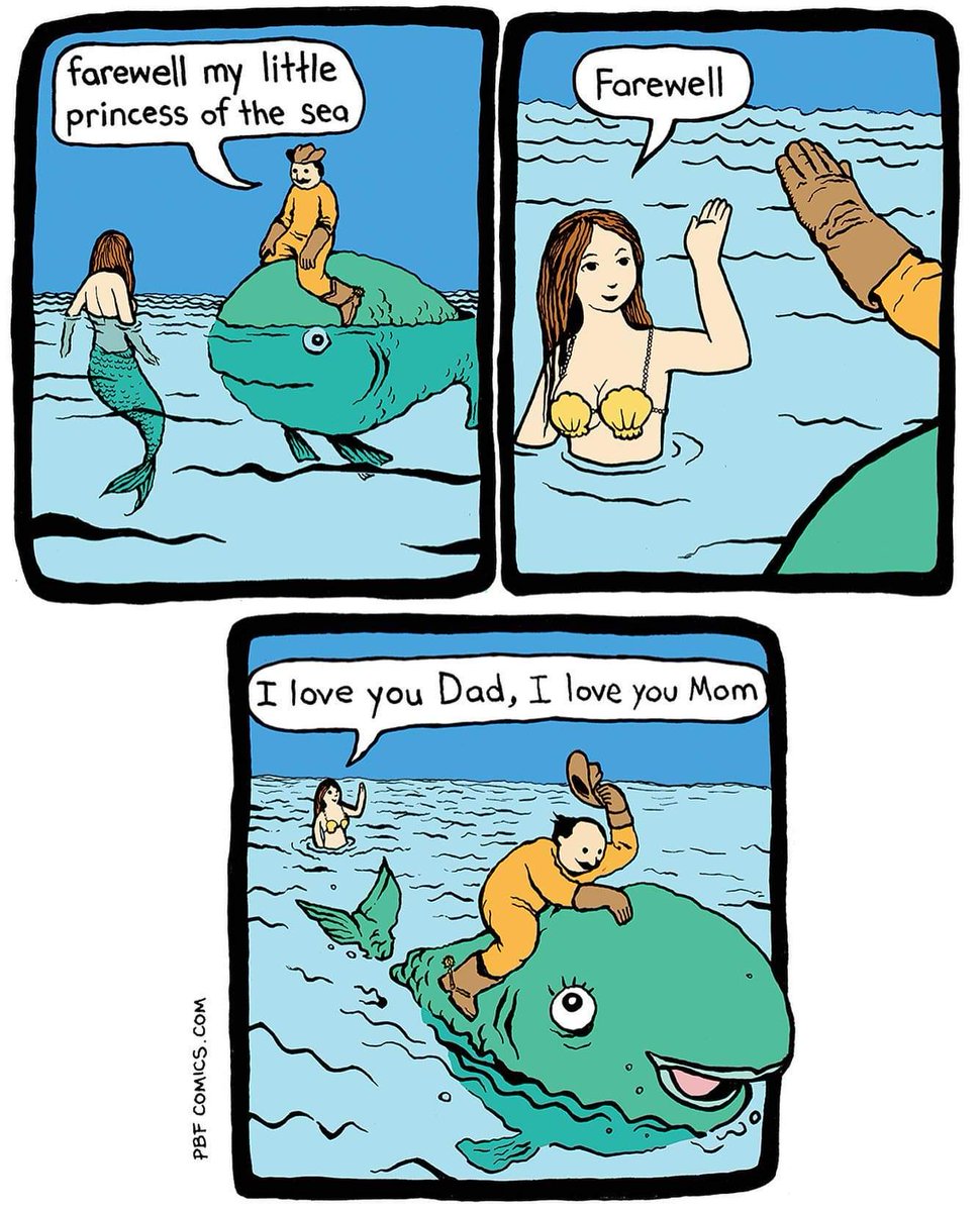 LaDonnaFumetto's tweet photo. È da un po' che non uso l'hashtag #mermaidmonday, rimedio subito con questa vignetta di #PBFcomics @PerryFellow. https://t.co/PCytXQVytT