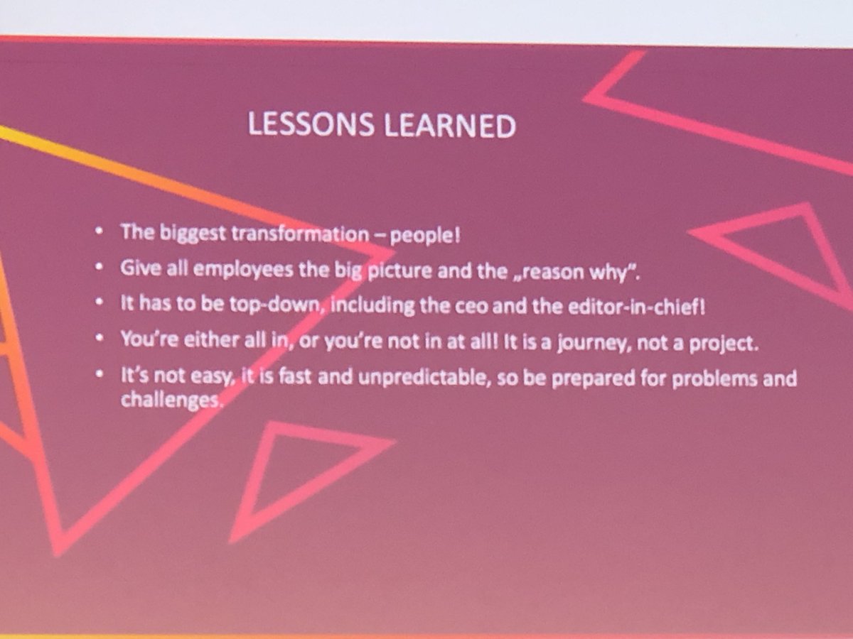 moppelbyschalke's tweet photo. Lessons learned by @boristrupcevic of @24sata_HR. Most important: DON‘T WAIT. #ENC19 #EPC19 https://t.co/xyvfbOV4UF