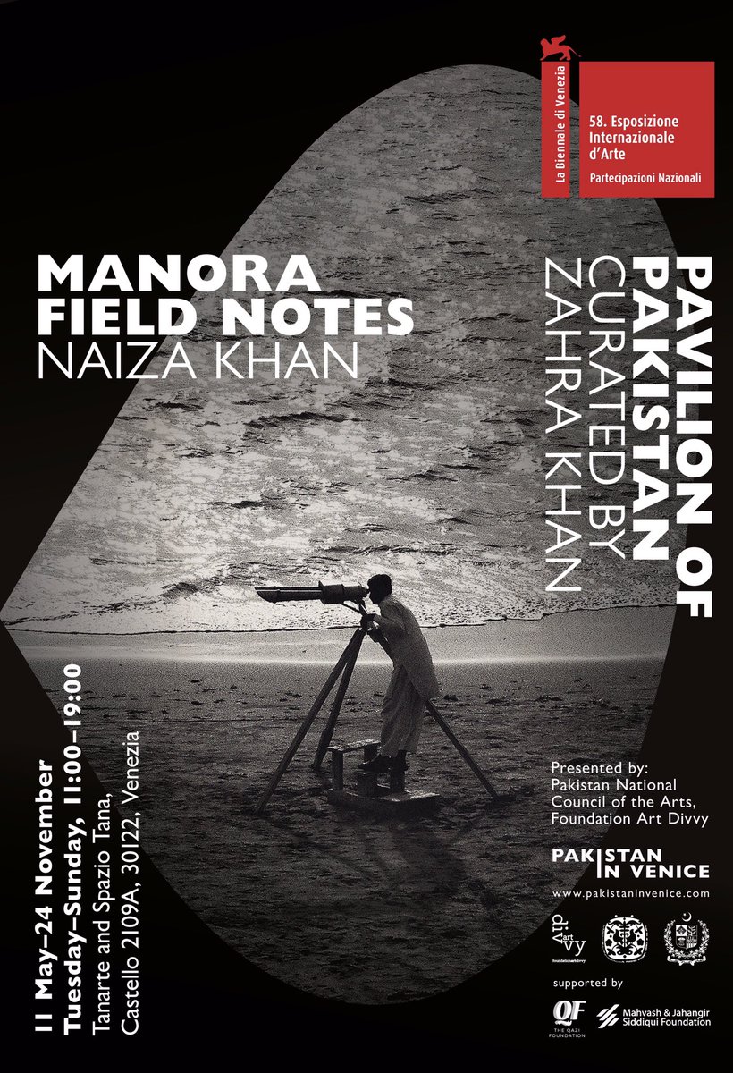 artdivvy's tweet photo. Officially open! @PNCAOfficial and @artdivvy are delighted to present first Pavilion of Pakistan @la_Biennale. Manora Field Notes by Naiza Khan, curated by Zahra Khan. Gratitude to our sponsors esp, @mjsfpk and the Qazi Foundation @pakistaninvenice #MJSF #JSGroup #SupportPakistan https://t.co/AGFdxs7c9S