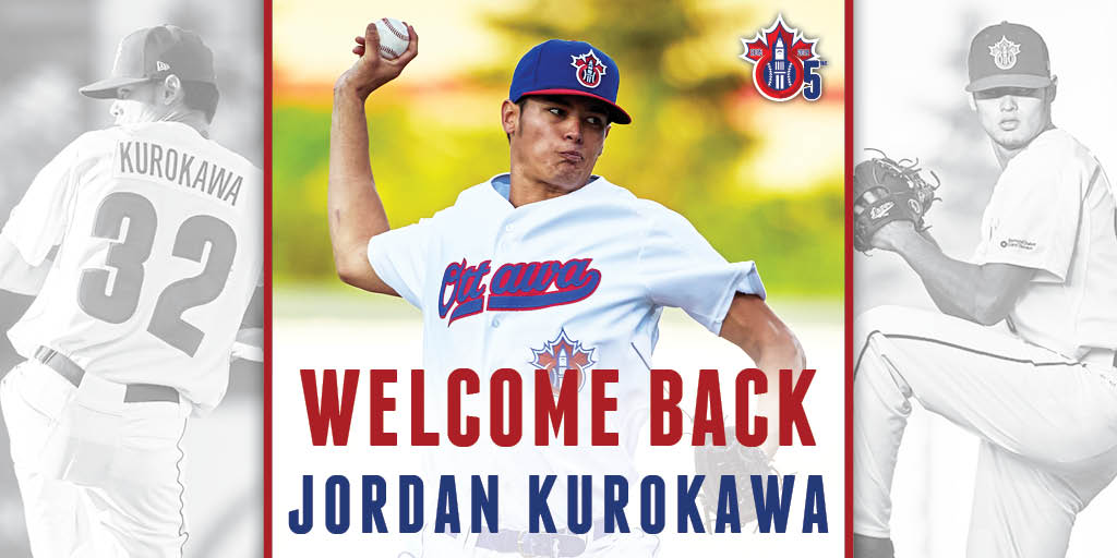 baseball52395's tweet photo. A legend returns 👀

2018 Can-Am League Pitcher of the Year has re-signed with the #Champions! 

Jordan Kurokawa is back, who's excited? 😁✨ #OurTime https://t.co/WUvw5qGyvD