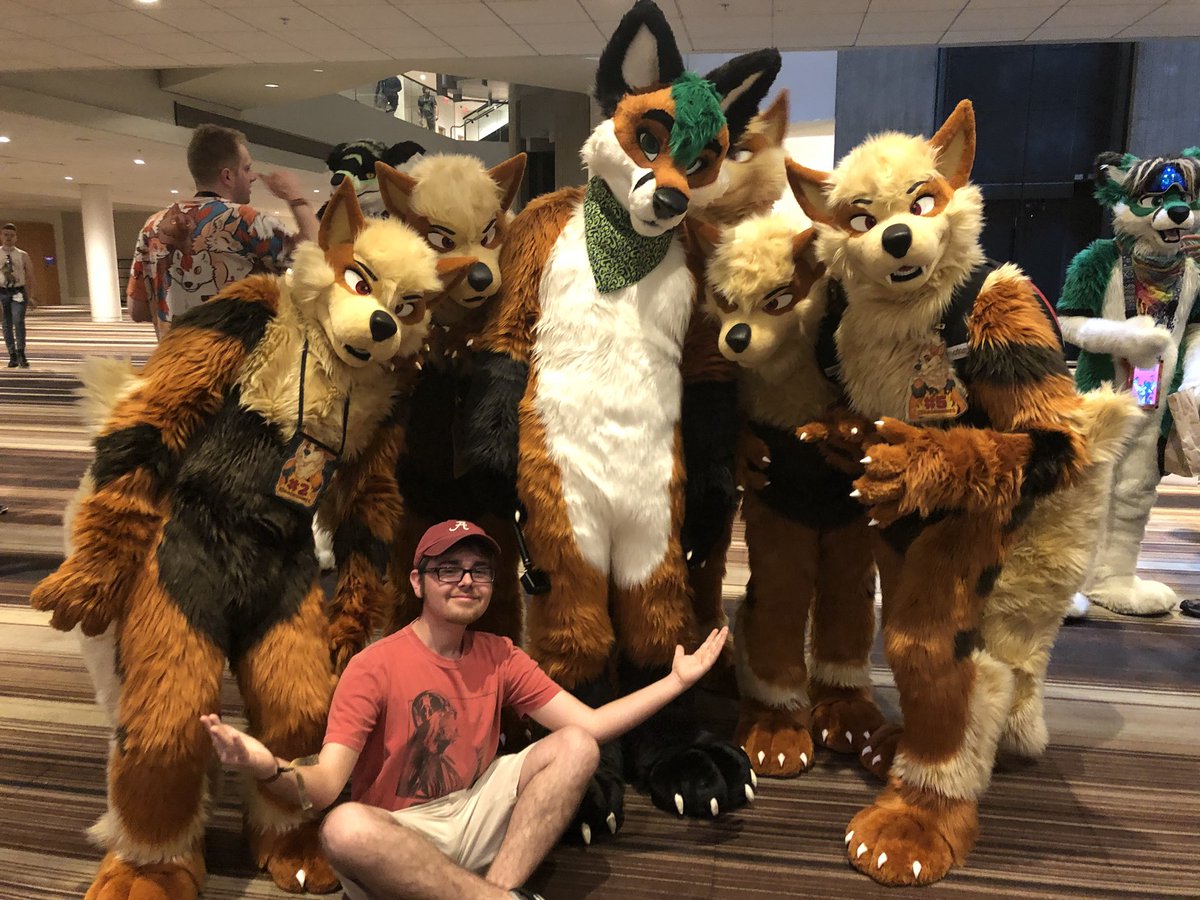 Samuel_the_Wolf's tweet photo. Another Awesome batch of suiters I’ve met. I didn’t get the twitter for the purple staff wielding wolf, the cocker spaniel or the Husky. My bad lol https://t.co/8lQFoIgcYh