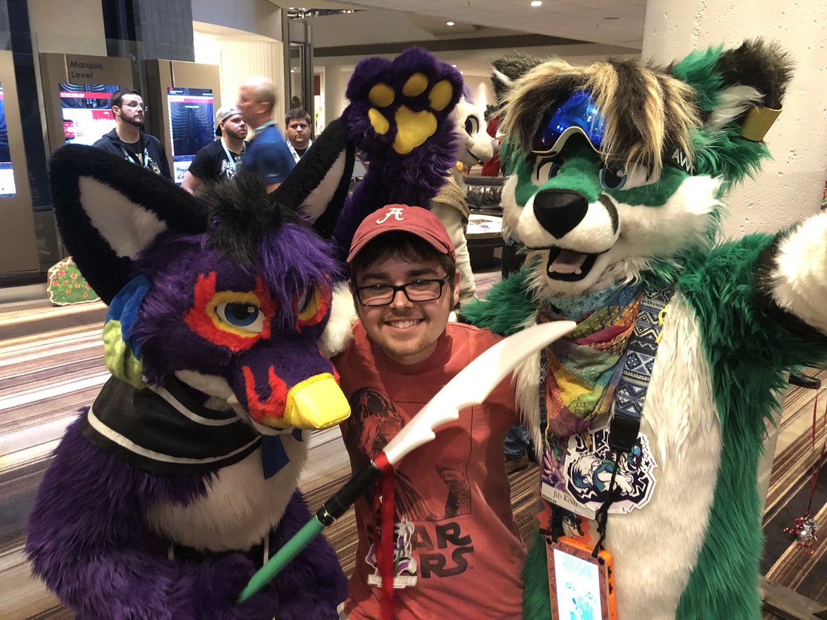 Samuel_the_Wolf's tweet photo. Another Awesome batch of suiters I’ve met. I didn’t get the twitter for the purple staff wielding wolf, the cocker spaniel or the Husky. My bad lol https://t.co/8lQFoIgcYh