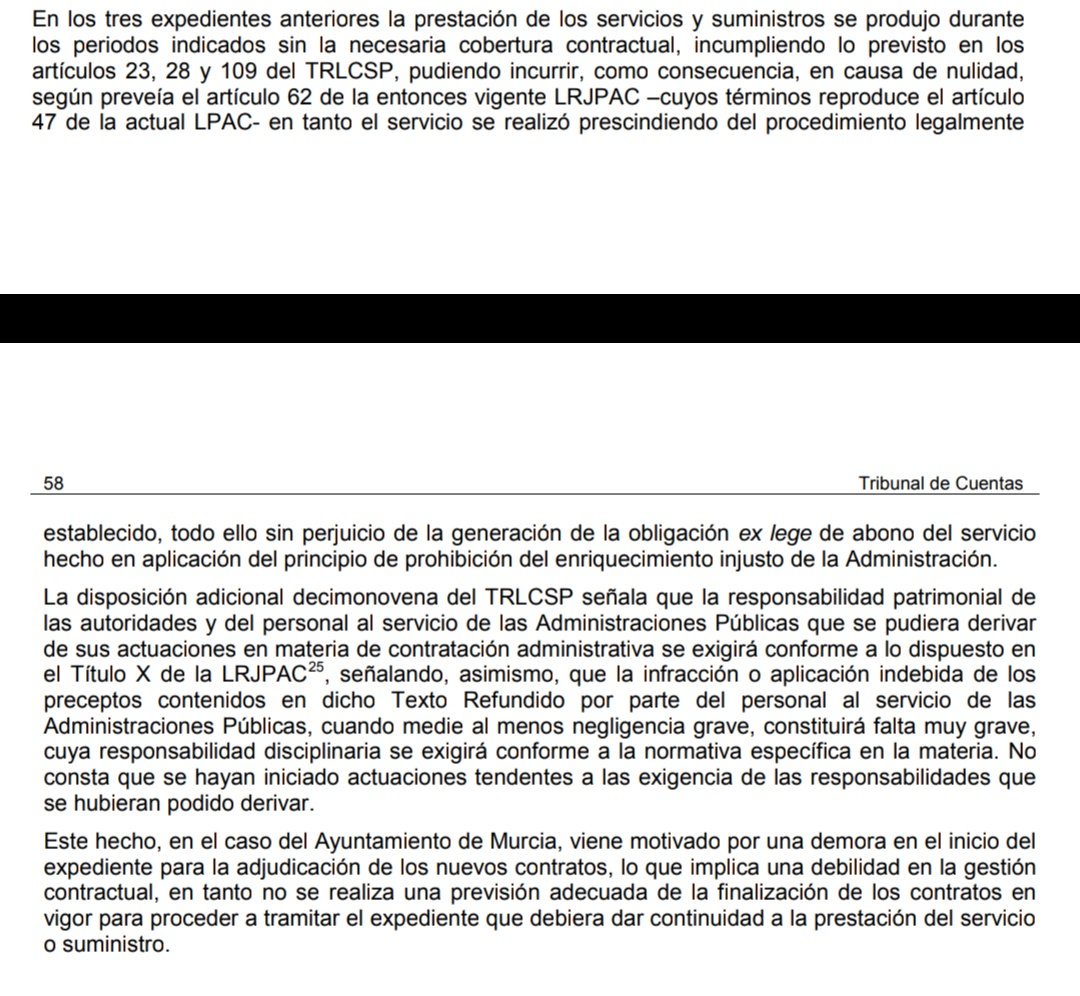EsAhoraMurcia's tweet photo. Graves afirmaciones del Tribunal de Cuentas sobre la gestión del Alcalde Ballesta por levantar reparos de Intervención Municipal en 2016. La mala gestión de su equipo y los retrasos continuados en la contratación, puestos en entredicho por el órgano estatal #fiscalización #Murcia https://t.co/0n184b4ZQT