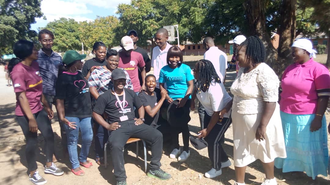 PriscillaMapako's tweet photo. Priscilla Mapako, with staff members @yadt2015 @MufudziWakanaka @SHAZ  World Health Sports tournament with youth people with disability https://t.co/cS4WTmEWqP