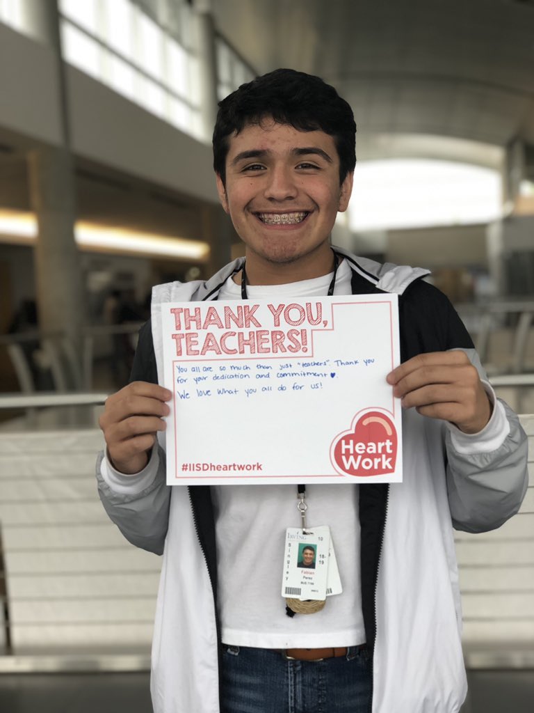 SingleyStuCo's tweet photo. Hey Singley! Let’s kickstart Teacher Appreciation Week by showing our teachers just how much we appreciate them. #TeacherAppreciationWeek #IISDheartwork #myIISDteachers https://t.co/ntpD7SXZrH