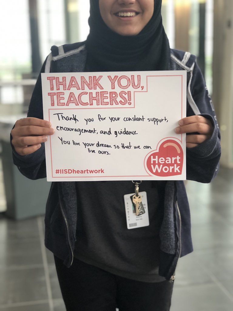 SingleyStuCo's tweet photo. Hey Singley! Let’s kickstart Teacher Appreciation Week by showing our teachers just how much we appreciate them. #TeacherAppreciationWeek #IISDheartwork #myIISDteachers https://t.co/ntpD7SXZrH