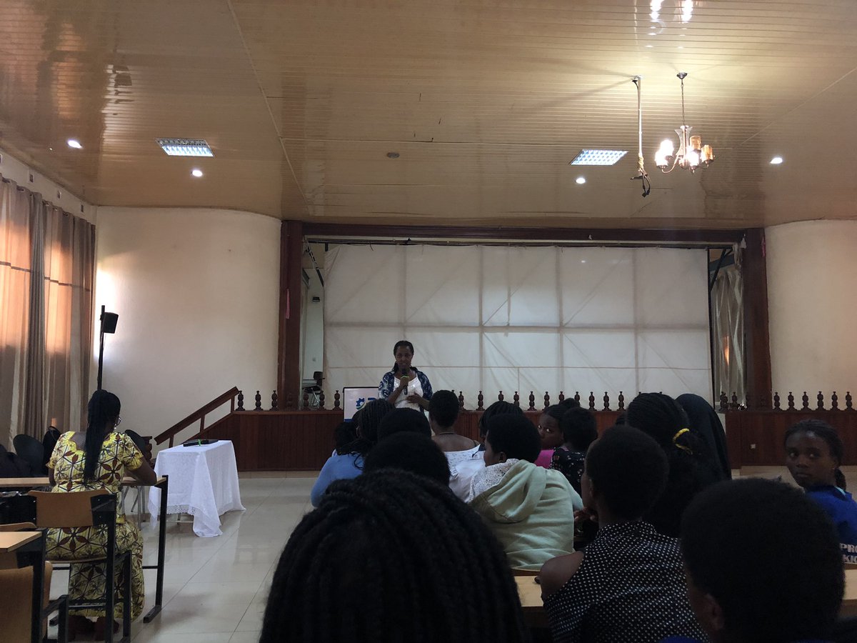 GirlsInICTRW's tweet photo. Kicking off the mentorship program IPRC Kicukiro. Shoutout to our girl Christelle Mpazimpaka for encouraging the ladies to come out today and introducing what mentorship is and why it’s essential. https://t.co/4eggWDNVQA