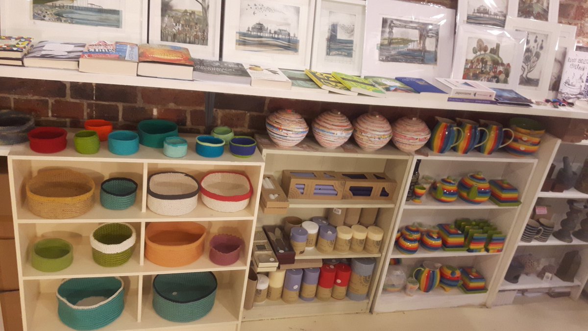 Ann Seaton of Lewes has just delivered these gorgeous crocheted cotton and jute pots to the shop. Divine colours! #skylarkshop #madeinlewes #originalcrafts